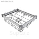 Полка для обуви KOMANDOR Premium STIL, 564х465х170 мм, цвет хром
