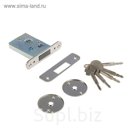 Замок врезной Киров "Сельмаш" ЗВ-083, крестовой ключ, без ручки, 5 ключей