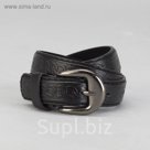 Ремень детский "Цепь", винт, пряжка под металл, ширина - 2,3см, чёрный