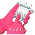 Розовые перчатки для сенсорных экранов 