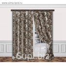 Комплект штор, размер 160х275 см-2 шт., 2 подхвата