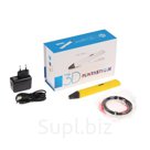 3D ручка FUNTASTIQUE RP800A ABS и PLA с дисплеем желтый пластик 3 цвета