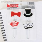 Набор скрепок для скрапбукинга "Мини-фотобутафория", (4 шт), 9,5 х 13 см