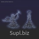 Светодиодная фигура "АНГЕЛ", объёмная, 2 х 2.01 х 1.53 м, статика, 160 Вт