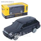 Машина металлическая Land Rover Range Rover Sport, масштаб 1:64, без механизмов, черный матовый цвет