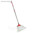 Швабра из микрофибры, стальной черенок 22х136 см