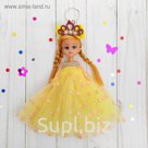 Игрушка-брелок "Куколка" с короной, 20 см