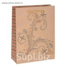 Пакет крафт "Рисунок", 27 х 9 х 37 см