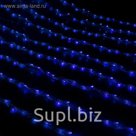 Гирлянда "Дождь" улич. Ш:2 м, В:3 м, нить силикон, LED-800-220V, контр. 8 р, СИНИЙ