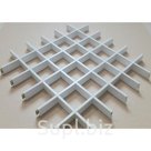 Грильято 100x100 h40 b10 белый алюм.