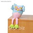 Мягкая игрушка "Совушка", зеленые лапки