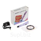 3D ручка Myriwell RP 100B ABS и PLA с дисплеем фиолетовая пластик 3 цвета