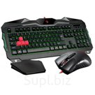 Игровой набор A4 Bloody Q2100 B2100 Q210 Q9 клавиатура мышь проводной мембранный черный