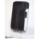 Чёрный кожаный чехол футляр для iPhone 4/4S Eisa Leather Stitching Case 