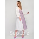 Вязаный кардиган в белом цвете с пайетками длины макси , Цвет Белый, Размер UNI FORS