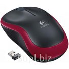 Мышь Logitech M185 беспроводная оптическая 1000 dpi USB1 1 красная