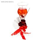Свеча гелевая "Шикарные розы", цвет красный