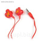 Наушники Luazon LV-107 Love, вакуумные, красные