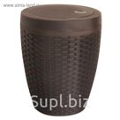 Урна с крышкой RATTAN, цвет коричневый
