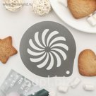 Трафарет для кофе и выпечки d 8,5 см "Спектр"