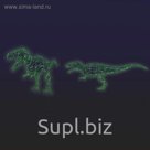 Светодиодная фигура "ДИНОЗАВР", объёмная, 1.5 х 4.33 х 0.73 м, статика, 200 Вт