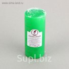 Свеча классическая 7х17 см, зеленая