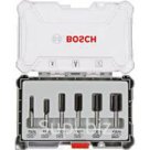 Комплект из 6 фрез BOSCH, 2607017465, хвостовик 6 мм. пазовые