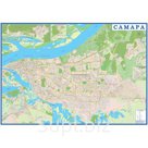 Самара 2019, карта настенная