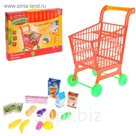 Игровой набор "Супермаркет": тележка с продуктами, высота 43 см