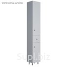 Пенал Sun&Aqua "Стиль 30", 2 двери, 1 ящик, цвет белый