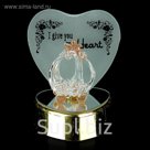 Сувенир "Карета у сердца" со светом
