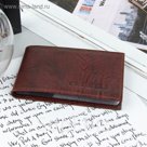 Визитница, 1 ряд, 16 карманов, игуана, цвет тёмно-коричневый