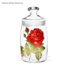 Банка для сыпучих 1,1 л "Cesni. Алая роза", с крышкой