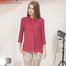 Блуза 4887г, С+, размер 52, рост 164см, цвет бордовый