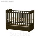 Кровать детская "Чайка" тёмный орех