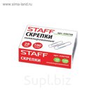 Скрепки никелированные 28мм STAFF 100 шт.в карт.уп. 226758