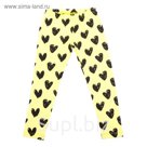 Леггинсы для девочки, рост 128 см, цвет жёлтый/чёрный DS0032/17/27