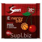 протеиновые батончики Sport Зарядка™ "Energy bar" со вкусом Вишня/Кокос в шок.глазури.