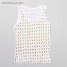 Майка для девочки, рост 122 см, цвет микс 14б