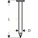 BS-GKG 3.1x80мм Гвоздь BOSCH с круглой головкой SN21RK 80, артикул 3165140563598BS