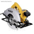 Дисковая пила DeWALT DW 366, 1800 Вт, 5800 об/мин, D=184мм