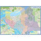 Самара, карта настенная