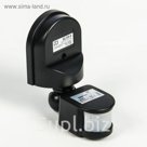 Датчик движения LLT ДД-008-В, инфракрасный, 1200 Вт, 12 м, IP44, чёрный