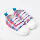 Пинетки детские для мальчика Крошка Я Клетка р р 11 синий красный