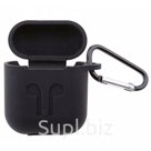 Чехол силиконовый для наушников Apple AirPods Black