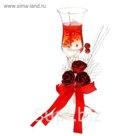 Свеча гелевая "Шикарные розы", цвет красный