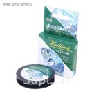 Леска плетёная Aqua green Brilliant, 25 м, 0,08 мм