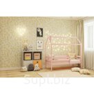 Кровать домик 6 цвет розовый спальное место 70 x 160 см