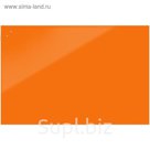 Доска магнитно-маркерная стеклянная 100*200 LUX, внутр крепл, цв морковный S100200-035