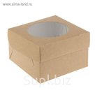 Упаковка для маффинов 16 х 16 х 10 см, на 4 шт